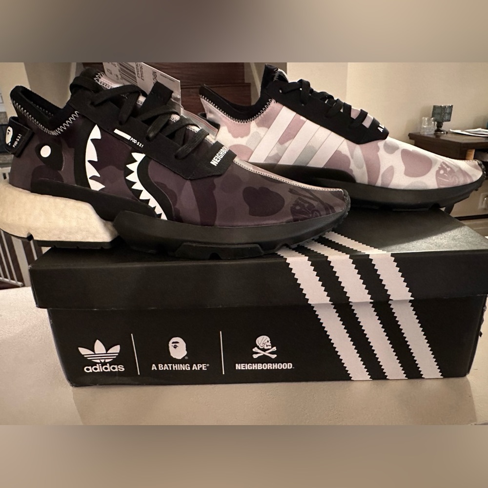 Neighborhood x A Bathing Ape x POD 3.1 ‘Camo’ -  Mens sneakers size 10.5